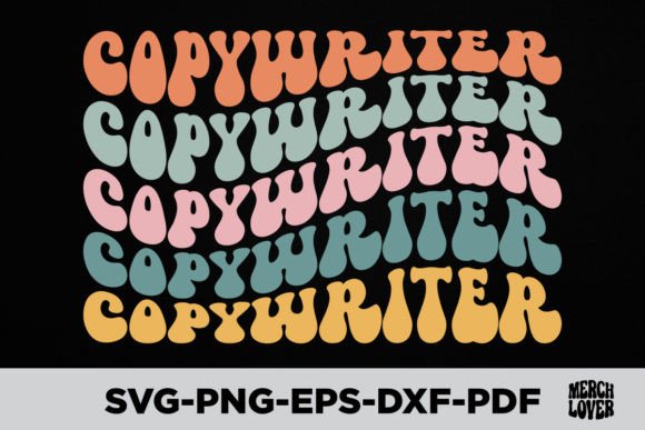 Download Groovy Retro Wavy Copywriter T-Shirt - Groovy retro wavy Collection
