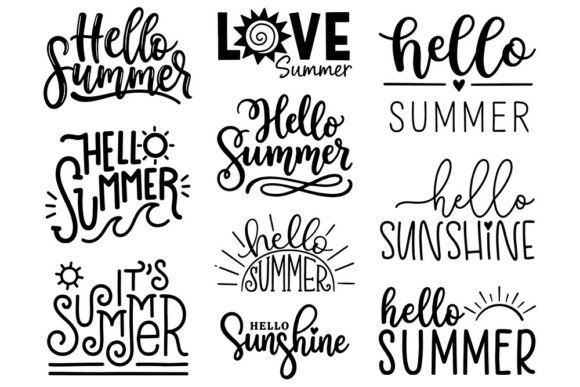 Download Hello Summer SVG Bundle - Hello summer svg Collection