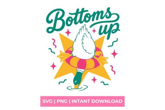 Download Bottoms Up Funny Duck Summer SVG - Premium Resources
