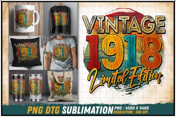 Download Vintage 1918 Limited Edition Retro Round - 1918 Collection